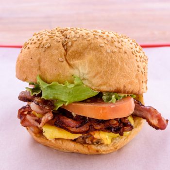Bacon Cheese Burger by Let's Fry Away
