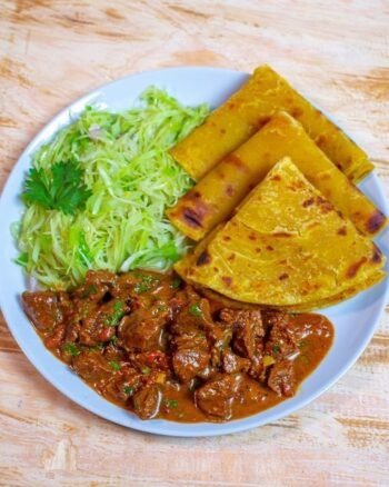 Hearty Beef Stew and Chapati Combo from Let's Fry Away Nairobi